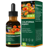 DetoxenNATURE Extrait pavot californien – flacon, relaxation naturelle.