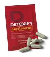 Detoxify Precleanse – bouteille translucide facilitant votre routine bien-être quotidienne.