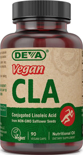 DEVA CLA capsules – boîte végan non-OGM, emballage clair et informatif