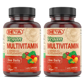 DEVA Vegan Multivitamine en boîte, soutien quotidien des besoins nutritionnels.