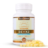 DIATMOON vitamine D3 K2 – bouteille pratique pour le maintien des os et des dents.