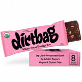 Dirtbag Bar, barre énergétique bio au chocolat original prête à être dégustée pendant l’effort.