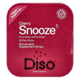 DISO Snooze emballage cerise, pratique et prêt à emporter pour le soir.