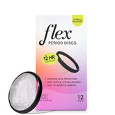 Disque menstruel Flex emballage clair facilitant le démarrage.