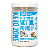 Poudre MCT Divine Health Dr Colbert vanille francaise dans pot, énergie soutenue