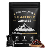 Dmtdnid gommes Shilajit Himalayen dans une bouteille pratique pour énergie quotidienne.
