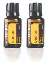 DoTERRA citron, bouteille 15 ml, purifie l'air avec un parfum frais.