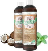 Doctor Ginger's - Bouteille bain de bouche huile coco menthe, fraîche et naturelle.