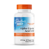 Doctor's Best Acide Alpha-Lipoïque 600 mg - bouteille présentant le packaging et le produit