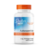 Doctor's BEST Astaxanthin: bouteille et bouchon, antioxydants potentiels pour la peau