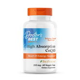 CoQ10 haute absorption de Doctor's BEST en capsules pour énergie cellulaire