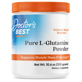 Poudre Doctor's Best L-Glutamine dans la bouteille, soutien potentiel à la récupération musculaire