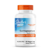 Doctor's BEST Serrapeptase – bouteille 40000 SPU, soutien potentiel des voies respiratoires.