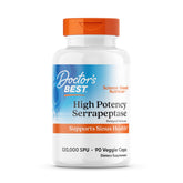 Doctor's Best Serrapeptase – bouteille 90 gélules pour un usage quotidien.
