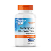 Doctor's Best combinaison synergique glucosamine MSM – bouteille montrant le complément pour les articulations.