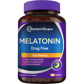 Doctor's Recipes Mélatonine 10 mg - bouteille visible, soutien potentiel du sommeil naturel