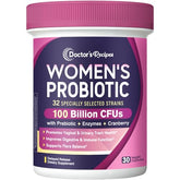 Doctor's Recipes Probiotiques pour femmes – bouteille: soutien intestinal quotidien.