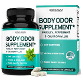 Capsules chlorophylle Dorado Nutrition pour odeur-corps et fraîcheur.