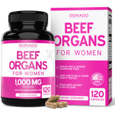 Gélules Dorado Nutrition organes boeuf pour femmes, usage quotidien pratique.