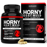 Capsules Horny Goat Weed de Dorado Nutrition pour énergie et circulation.