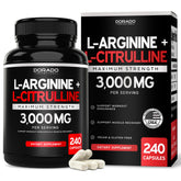 Dorado Nutrition L-Arginine L-Citrulline, bouteille illustrant l'endurance possible