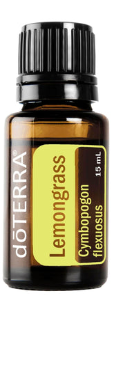 doTERRA Lemongrass: bouteille prête à l'aromathérapie pour un parfum frais.