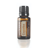 doTERRA Copaiba: bouteille ambrée prête à l’utilisation pour diffusion douce.
