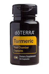 doTERRA Turmeric: flacon-capsules favorise l'absorption des curcuminoïdes pour soutenir une réponse inflammatoire.