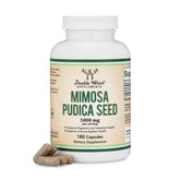 Capsules Mimosa Pudica Double Wood en bouteille, soutien digestif potentiel et facilité d'utilisation.