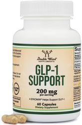 Double Wood GLP-1: bouteille du supplément prête pour la routine quotidienne.
