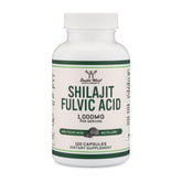 Double Wood Shilajit, bouteille 1000 mg, pratique pour l’apport quotidien.