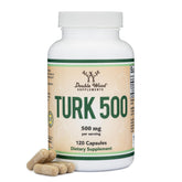 Double Wood Turkesterone: bouteille 500 mg pour énergie et récupération.