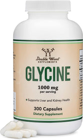 Double Wood Glycine : bouteille 1000 mg prête à l'emploi pour la détente nocturne
