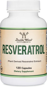 Double Wood Resveratrol – bouteille 120 gélules, potentiel soutien antioxydant quotidien