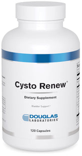 Douglas Laboratories Cysto Renew : bouteille de 120 gélules, soutien potentiel à la santé vésicale.