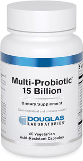 Douglas Laboratories Multi-Probiotic 15 Milliards : bouteille pratique pour le soutien digestif quotidien.