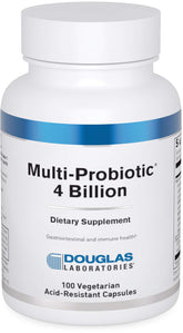 Douglas Laboratories Multi-Probiotic 4 Milliards, bouteille, soutien potentiel à la flore intestinale