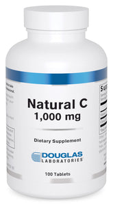 Douglas Laboratories Natural C 1000 mg — bouteille prête à intégrer la routine peau et vaisseaux.