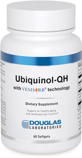 Douglas Laboratories Ubiquinol-QH, bouteille-60-softgels: soutien potentiel à la vitalité et au cœur