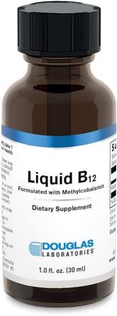 Douglas Laboratories Vitamine B12 liquide, bouteille pratique pour soutien neurologique potentiel.