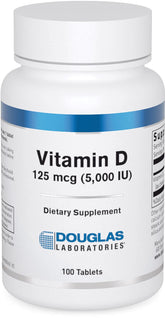 Douglas Laboratories Vitamine D, bouteille 100 comprimés, soutien potentiel à l'immunité