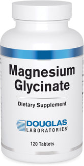 Douglas Laboratories Magnésium Glycinate – bouteille et gélules pour soutenir l'équilibre minéral quotidien.
