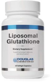 Bouteille Douglas Laboratories Liposomal Glutathione, soutien antioxydant quotidien et facilité d utilisation.