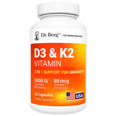 Dr. Berg Nutritionals D3K2 5000 UI – bouteille pratique pour l’absorption des nutriments