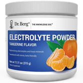 Dr. Berg Nutritionals Poudre électrolyte mandarine, hydratation sans sucre pendant l'effort.
