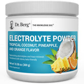 Dr. Berg Nutritionals poudre électrolyte sans sucre goût tropical coco-ananas-orange pour l'hydratation