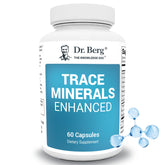 Dr. Berg Trace Minerals Enhanced Complexe, bouteille, soutien nutritionnel quotidien.