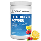 Dr. Berg Zero Sugar Hydration, bouteille Raspberry Lemon, soutient l'hydratation pendant l'entraînement.