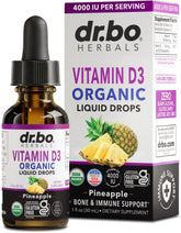 DR. BO D3 liquide bio, flacon pratique pour l'apport quotidien