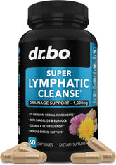 Gélules DR. BO drainage lymphatique dans une bouteille, pratique et sans goût.